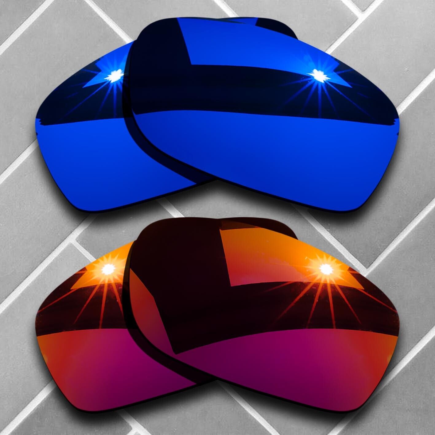 Polarized Replacement lenses for-Oakley Fives Squared Anti-Scratch Choices US