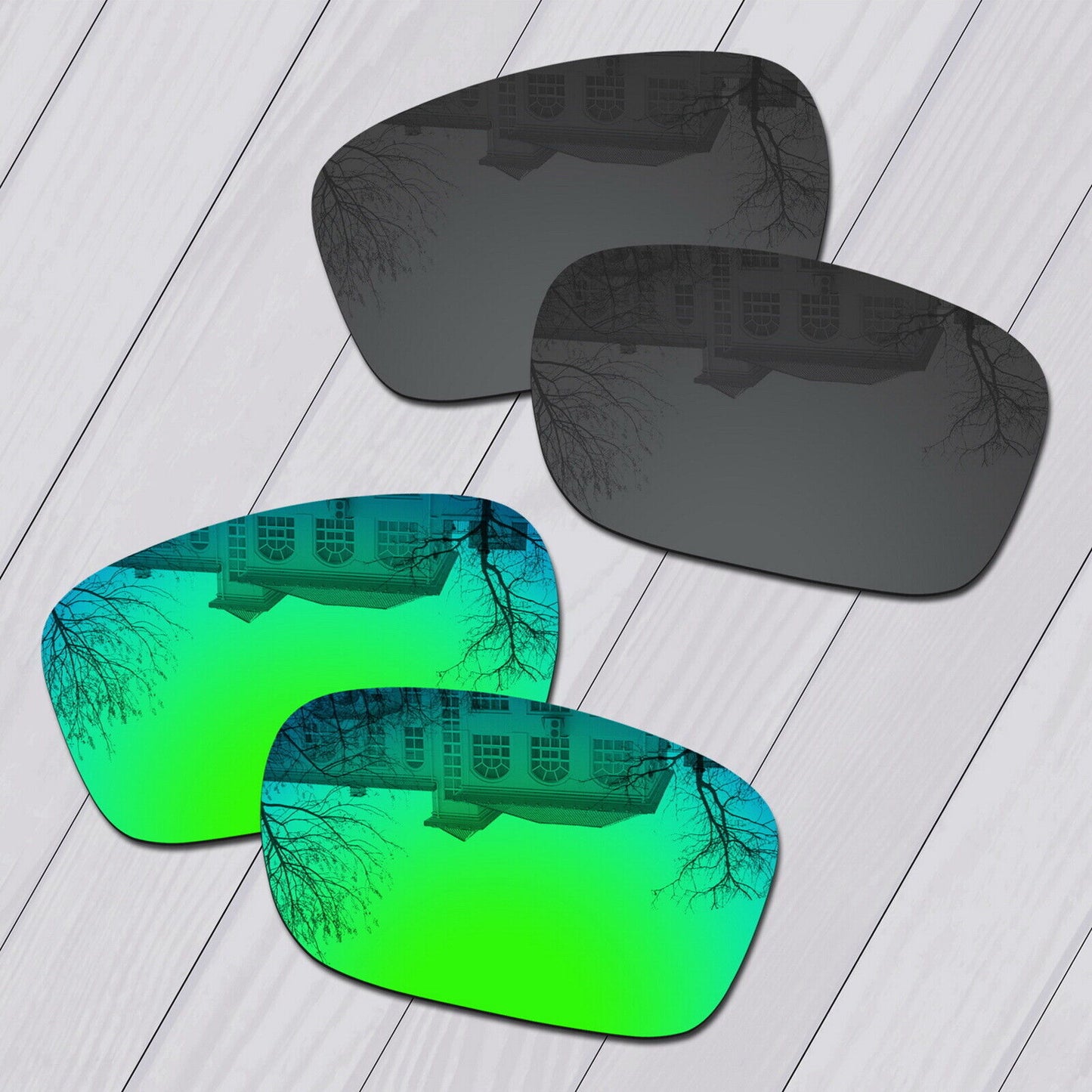 POLARIZED Replacement Lenses For-Oakley Double Edge Sunglasses Anti-Scratch