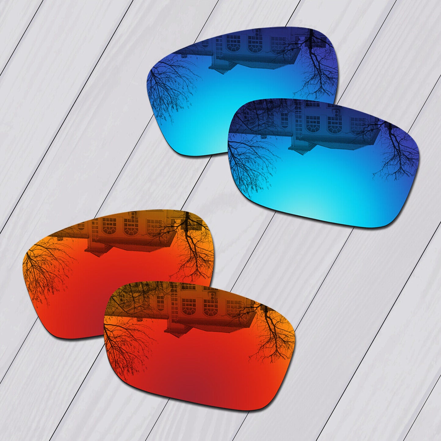 POLARIZED Lot Replacement Lens For-Oakley Sliver AF (Asian Fit) Anti-Scratch Opt