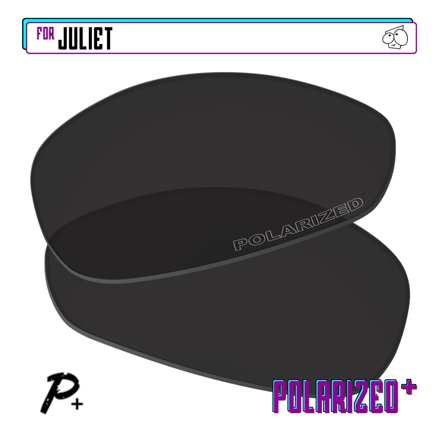 POLARIZED+ Replacement Lens For-Oakley Juliet Sunglass Anti-Scratch