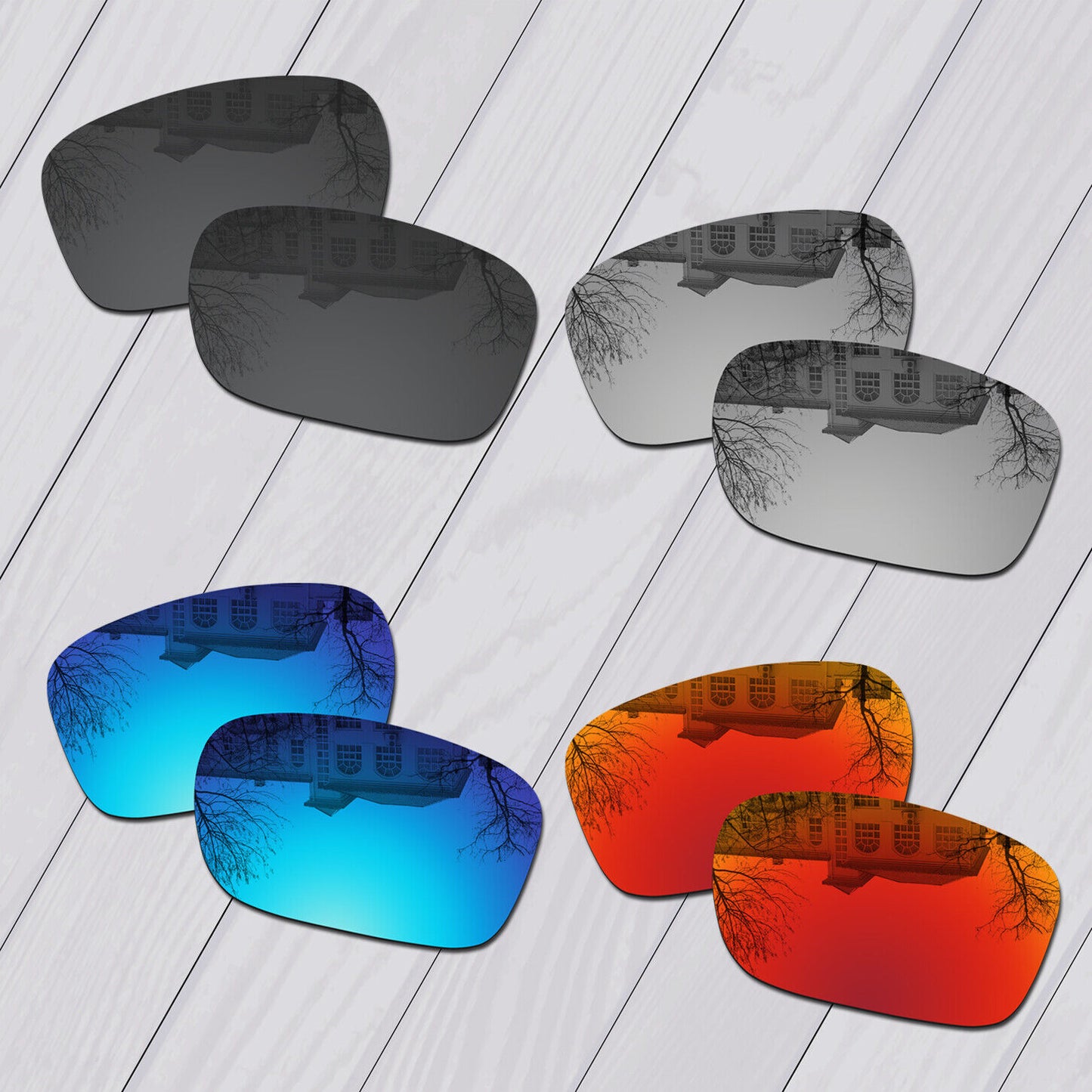 POLARIZED Lot Replacement Lens For-Oakley Sliver AF (Asian Fit) Anti-Scratch Opt
