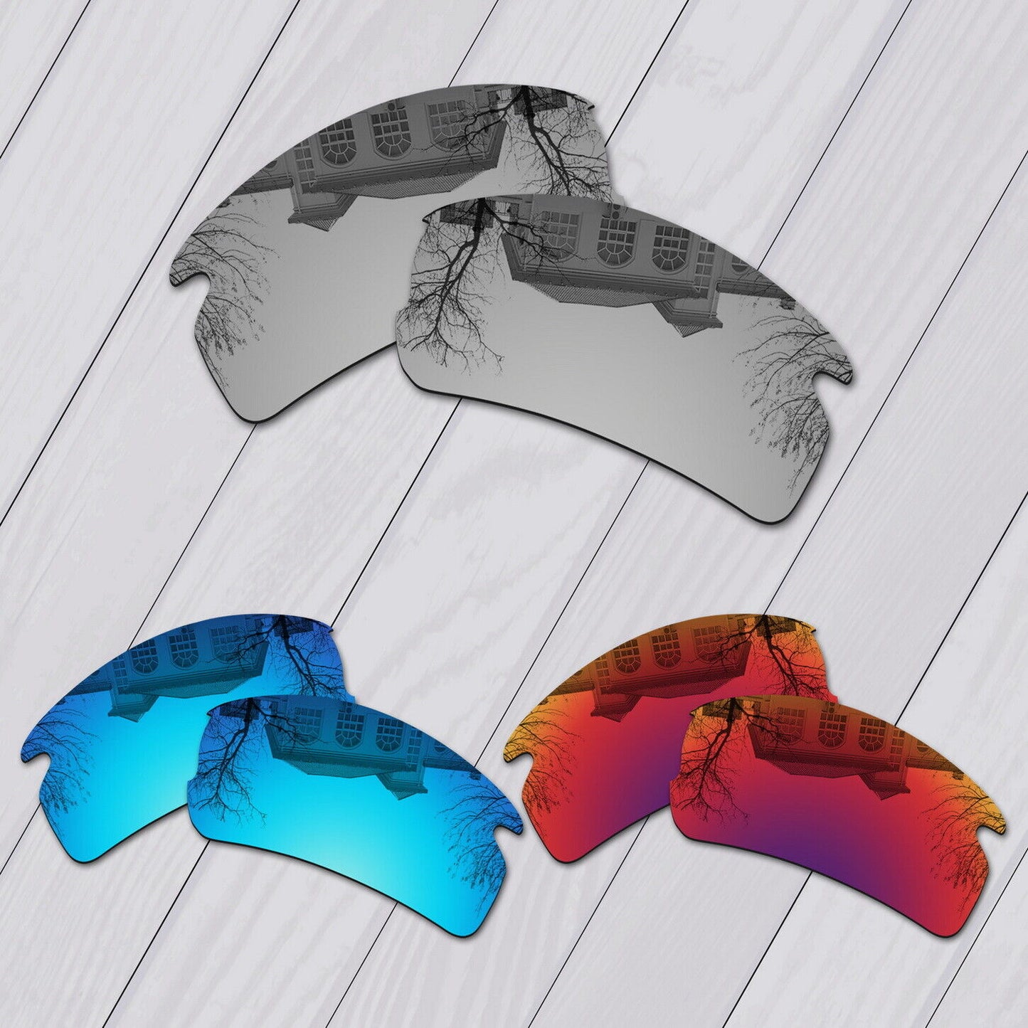 POLARIZED Replacement Lot Lenses For-Oakley Flak 2.0 OO9295 Sunglass Options
