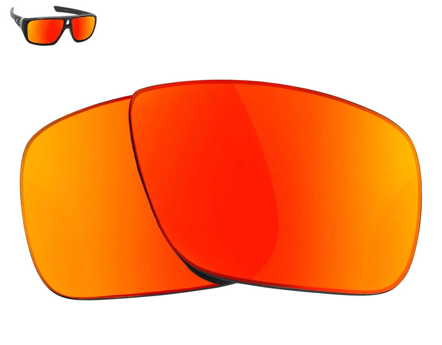 LenSwitch Replacement Lenses for Oakley Dispatch 1 Sunglasses Red Mirror
