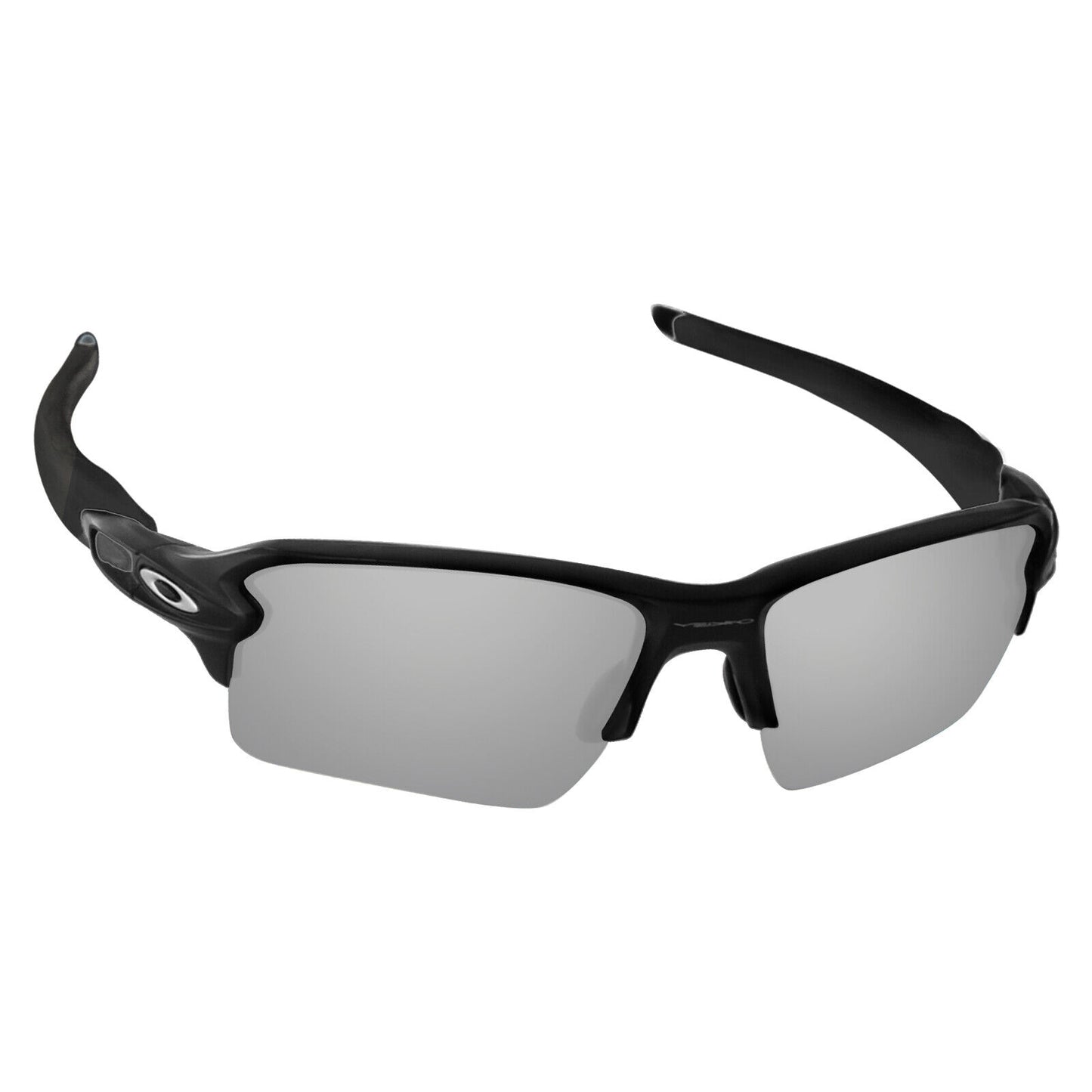 Hawkry Polarized Replacement Lenses for-Oakley Flak 2.0 XL Silver Titanium