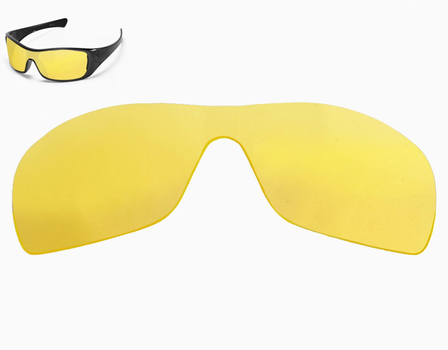 LenSwitch Non-Polarized Replacement Lenses for Oakley Antix Sunglasses Yellow