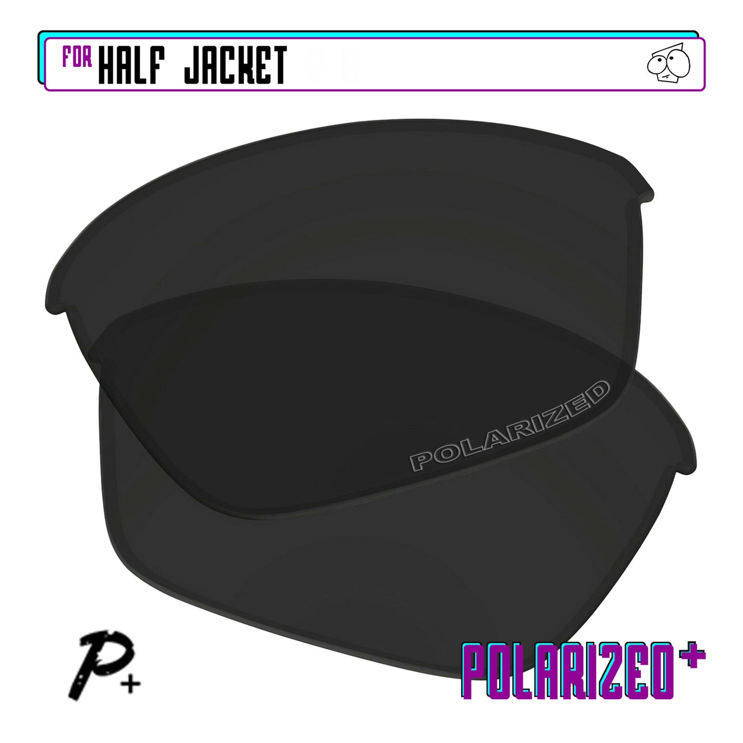 POLARIZED+ Replacement Lens For-Oakley Half Jacket Sunglass Anti-Scratch