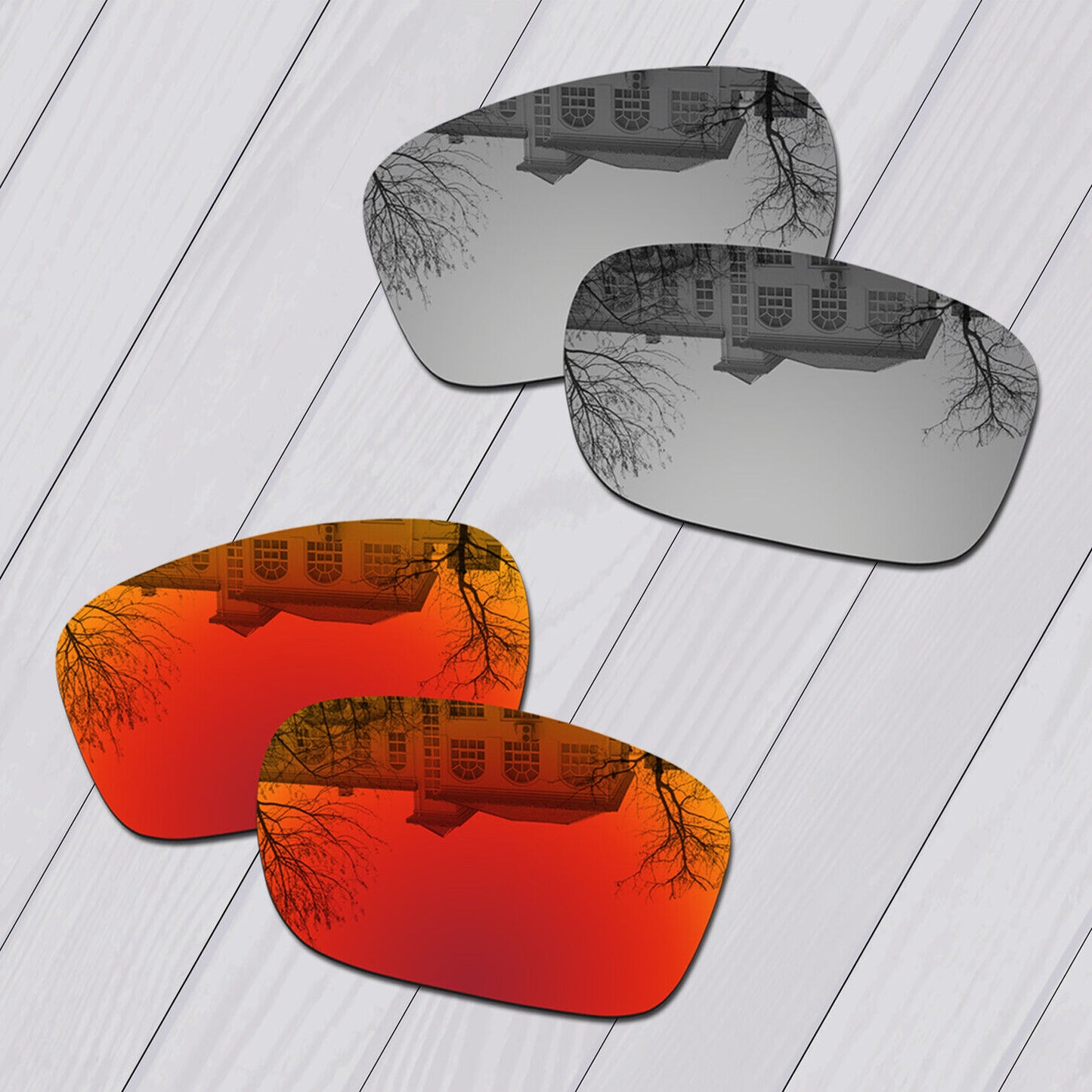 POLARIZED Lot Replacement Lens For-Oakley Sliver AF (Asian Fit) Anti-Scratch Opt