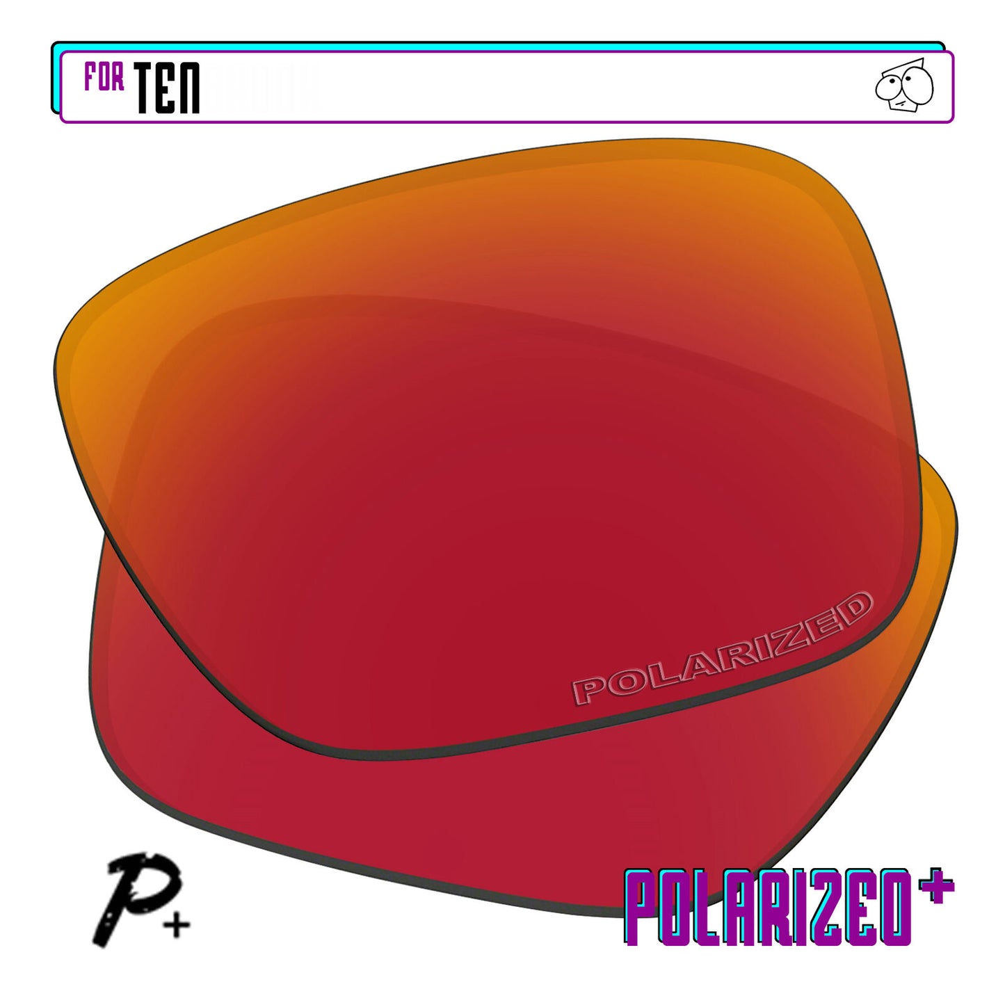 POLARIZED+ Replacement Lens For-Oakley Ten Sunglass Anti-Scratch