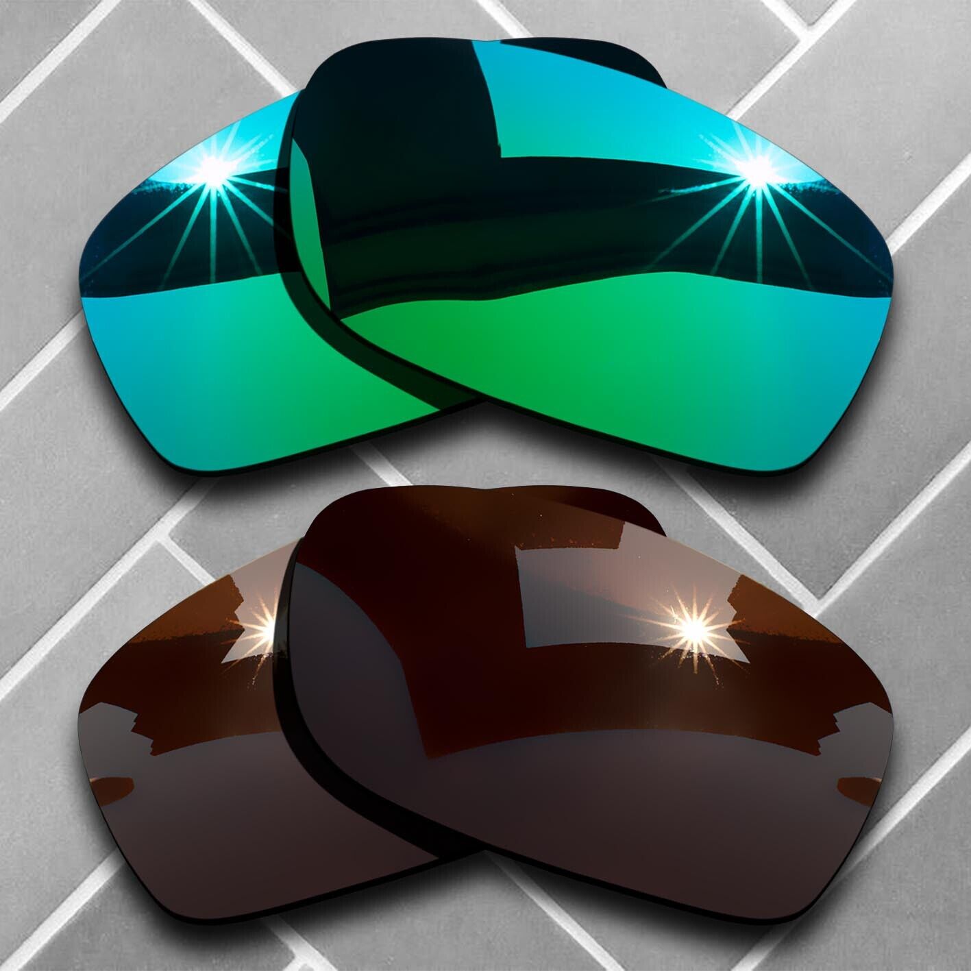 Polarized Replacement lenses for-Oakley Fives Squared Anti-Scratch Choices US