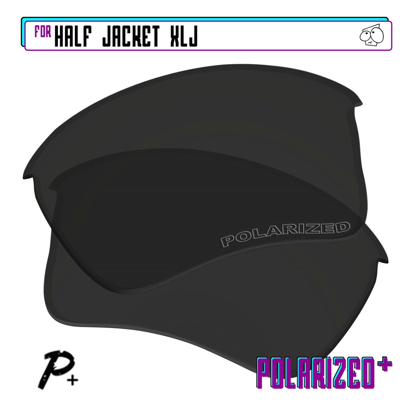 POLARIZED+ Replacement Lens For-Oakley Half Jacket XLJ Sunglass Anti-Scratch