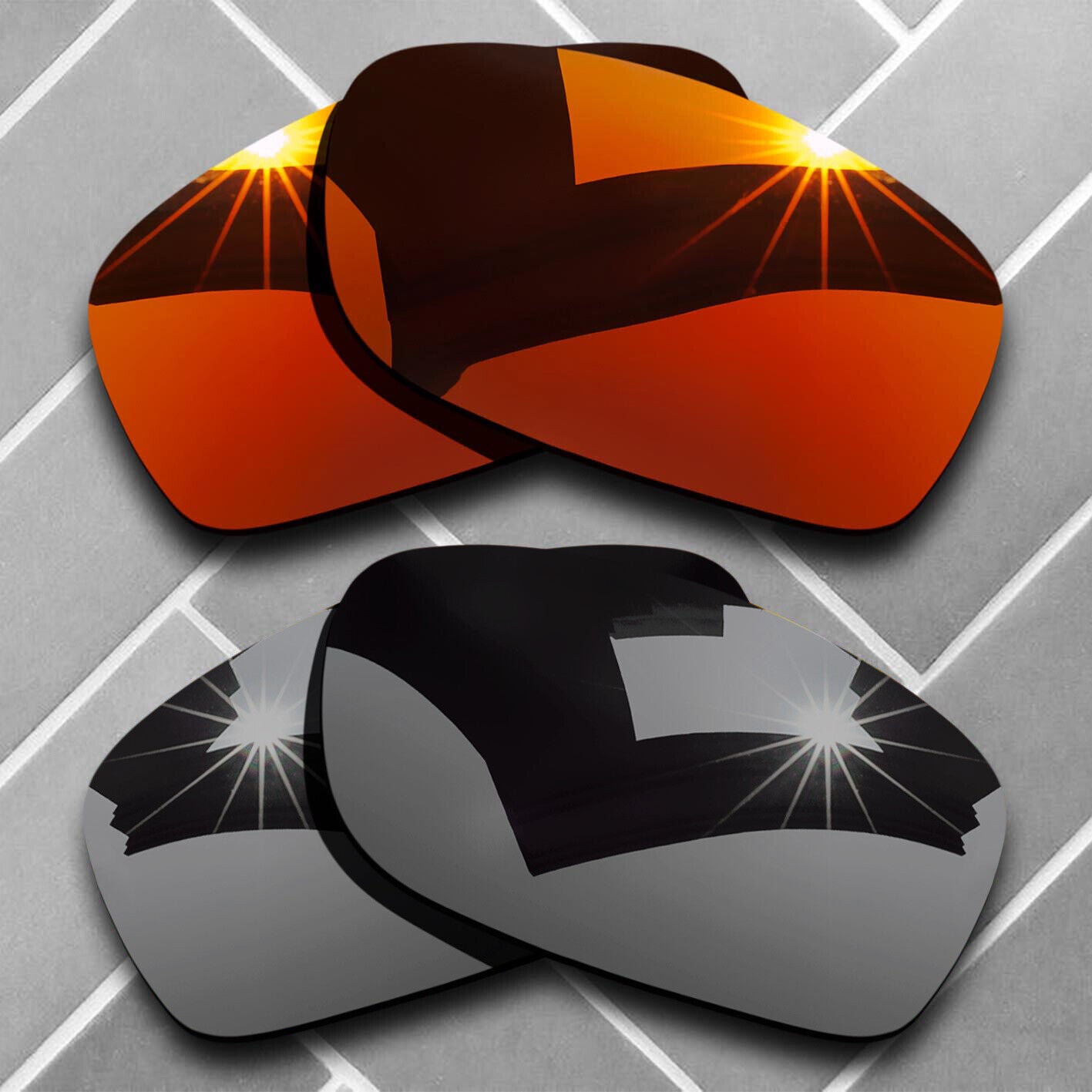 Polarized Replacement lenses for-Oakley Fives Squared Anti-Scratch Choices US