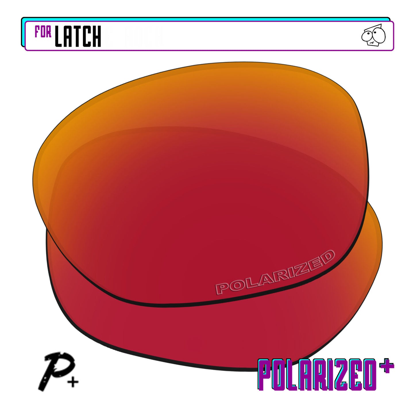 POLARIZED+ Replacement Lens For-Oakley Latch Sunglass Anti-Scratch
