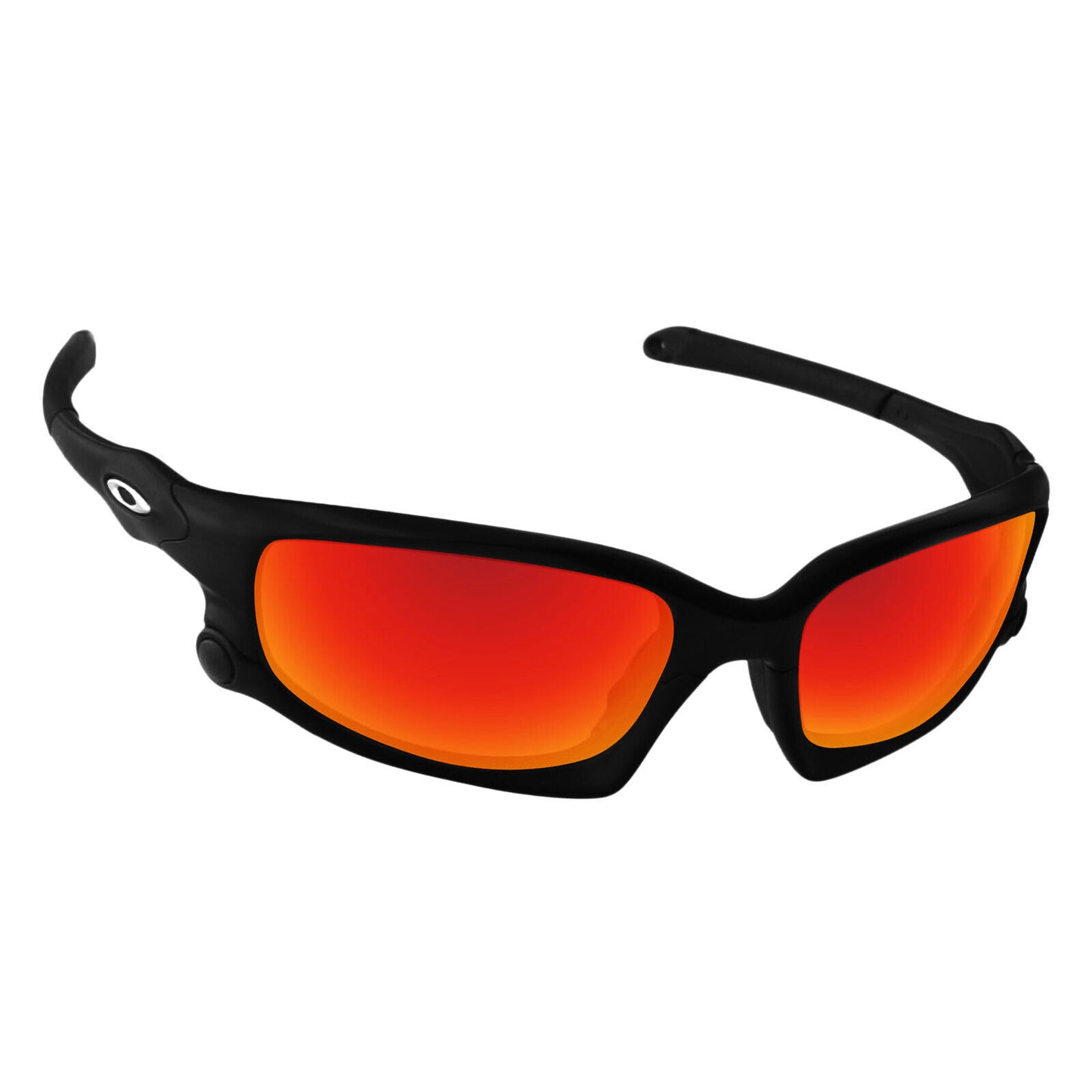 Hawkry SaltWater Proof Fire Red Replacement Lenses for-Oakley Split Jacket