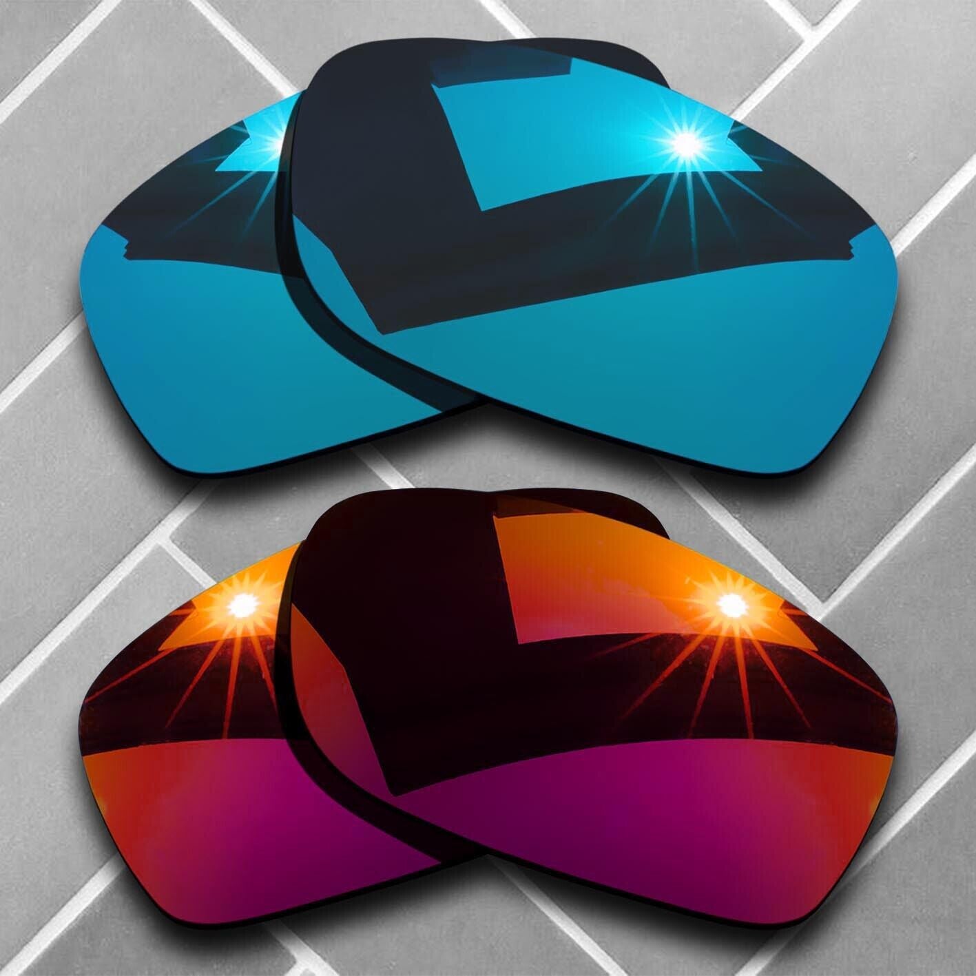 Polarized Replacement lenses for-Oakley Fives Squared Anti-Scratch Choices US