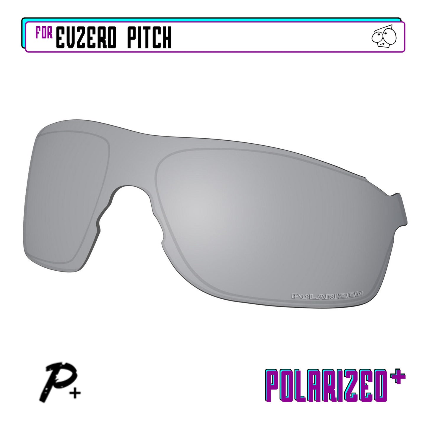POLARIZED+ Replacement Lens For-Oakley EVZero Pitch Sunglass Anti-Scratch