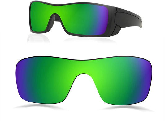 Prizo Polarized Replacement Lenses for Oakley Batwolf Sunglasses (Jade Iridium)